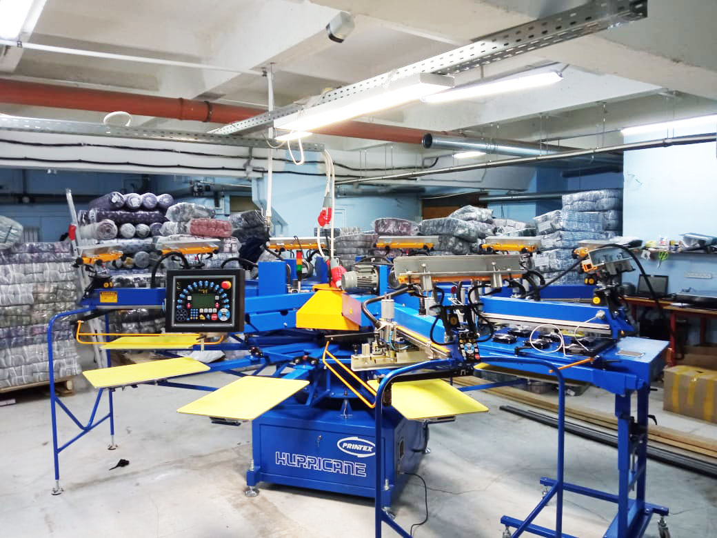 INSTALLATION OF PRINTEX SERVODRIVE AUTOMATIC PRESS HURRICANE SLE IN THE  COMPANY «ALTEKS», RUSSIA - Printex