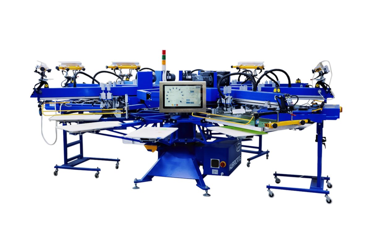 Автоматический трафаретный карусельный станок HURRICANE SLE